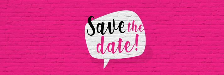 Wall Mural - Save the date