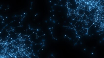 Wall Mural - communication blue energy network technology backdrop animation