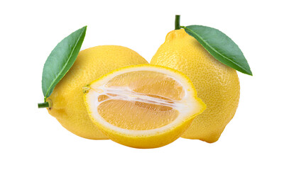 Wall Mural - Lemon fruit on transparent png