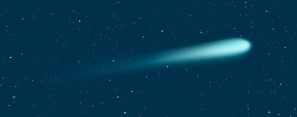 Fototapete - Comet on the space 