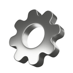 Poster - 3d gear wheel setting mechanic cogwheel engine teamwork organization business engineering machine de