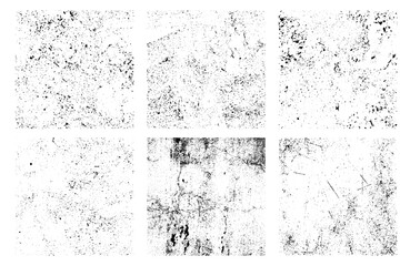 overlay textures set. vector grunge textures collection. set of distressed black grain texture. dist