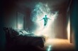 Lucid dreaming astral projection illustration generative ai