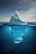 Artic Iceberg blue water