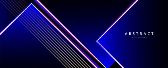 Wall Mural - abstract blue glossy lines pattern dynamic design background