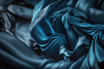 blue silk made by generative ai
