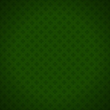 St Patrick's Day Irish Lucky Clover Dark Green Rhombus Tile Gradient Background Vector Illustration