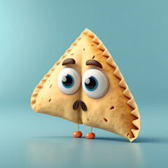 Cute Cartoon Empanada Character (Generated with AI)