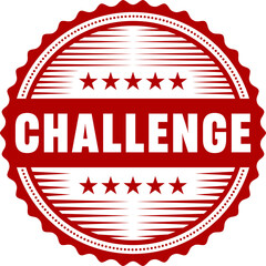 Wall Mural - challenge stamp. challenge round isolated sign. challenge label