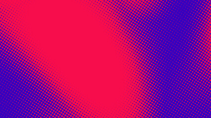 Poster - Abstract dots halftone purple pink color pattern gradient texture background.