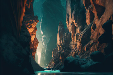 Poster - magic and backwater canyons AI
