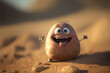 potato cartoon character. Generative AI