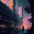 © Sergei - A cyberpunk-style city