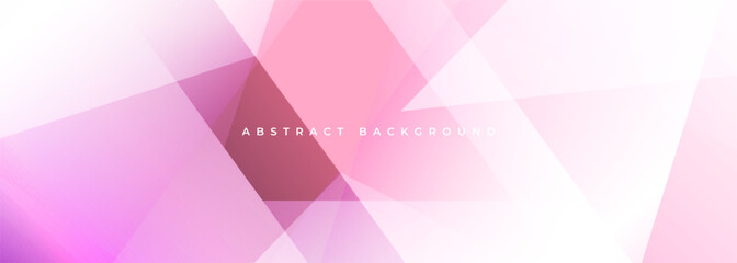 pastel pink modern abstract wide banner with geometric shapes. pink abstract background. vector illu