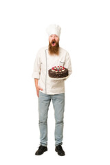 Cook man full body cut out isolated