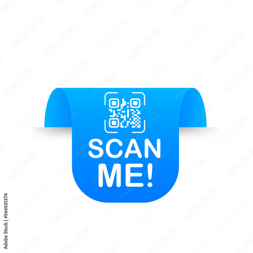 QR code scan icon set. Scan me frame. QR code scan for smartphone. QR ...