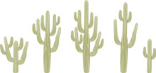 Cactus Logo. Isolated Cactus On White Background