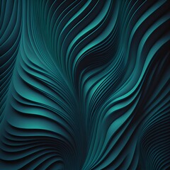 Rendering of Abstract Teal Material Pattern, Generative Ai Illustration