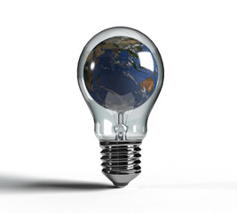 lamp lightbulb world global earth map planet object icon symbol decoration ornament  save earth ecology innovation creative idea green energy power system technology time hour future environment