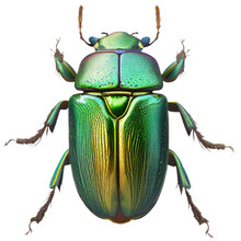 Animal10 Green June Beetle Bug Insect Grub Coleopteran Fly Entomology Animal Transparent Background Cutout