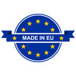 © Vector World - European Union product emblem. Europe flag. Vector in flat design