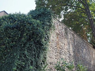 Canvas Print - Old city wall in Brno