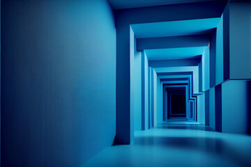 Poster - Geometric background, digital illustration generative AI.