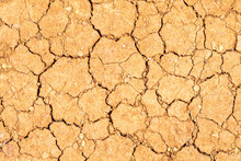 Cracked Dry Ground In Drought