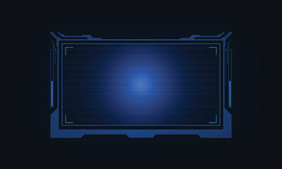 Poster - abstract hud ui gui future futuristic screen system virtual design.