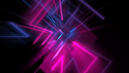 Poster - Digital technologies, cloud computing, digital future, information transfer. Abstract technology big data background concept. Motion of digital data flow