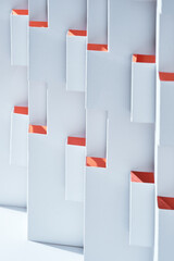 Wall Mural - Abstract geometric background. Folded paper texture. Kirigami paperwork.