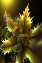 Wall Mural - Abstract macro plants, flora close-up ,made with Generative AI