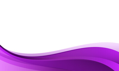 Wall Mural - purple wave background isolated on white for business presentation, banner, certificate, brochure, and poster
