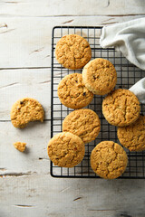 Wall Mural - Traditional homemade oatmeal cookies