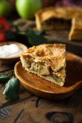 Wall Mural - Traditional homemade apple pie