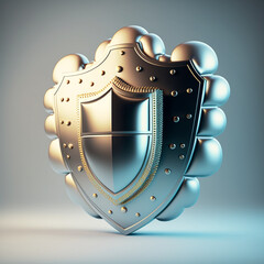 Poster - Golden Cloud Workload Security and Cloud Workload Protection Concept, Generative AI