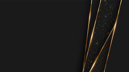 Aufkleber - Luxury Vector Background. Abstract Premium Award Banner With Gold Lines.