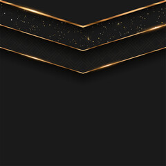 Aufkleber - Luxury Vector Background. Abstract Premium Award Banner With Gold Lines.