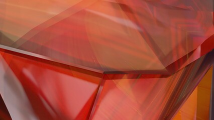 Wall Mural - Red, orange, rocky, angular, deformed Abstract, dramatic, passionate, passionate, luxurious, modern 3D rendering graphic design elemental background material