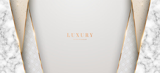 Aufkleber - Luxury Vector Background. Abstract Premium Award Banner With Gold Lines.