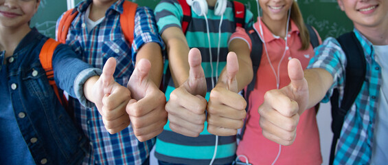 Wall Mural - teens at school