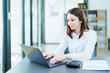 © Jirapong - Business planning, portrait of a business woman using a computer to audit financial statements and marketing