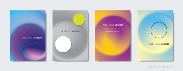 Wall Mural - Trendy abstract design vector brochure cover set