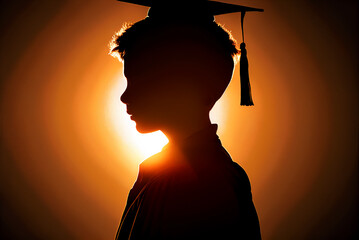 Sticker - Shot of graducation hat during commencement success graduates of the school or university, Educational success concept.