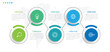 © M. Usnata wijaya - Vector infographics label design with circles and marketing icons. Process Chart. Business concept with 5 options or steps.