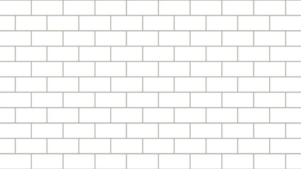 Poster - White brick wall as background