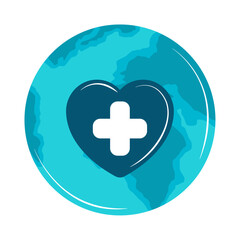 Sticker - world health day heart