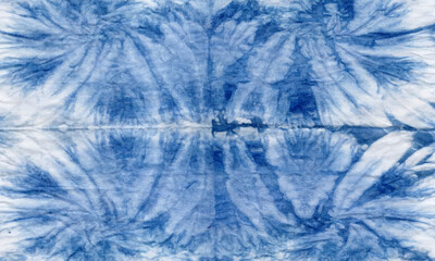 Wall Mural - colorful tie-dye pattern background. blue water splash reflection.