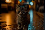Fototapeta Uliczki - Cute Cat