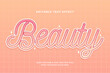 decorative beauty editable text effect vector design